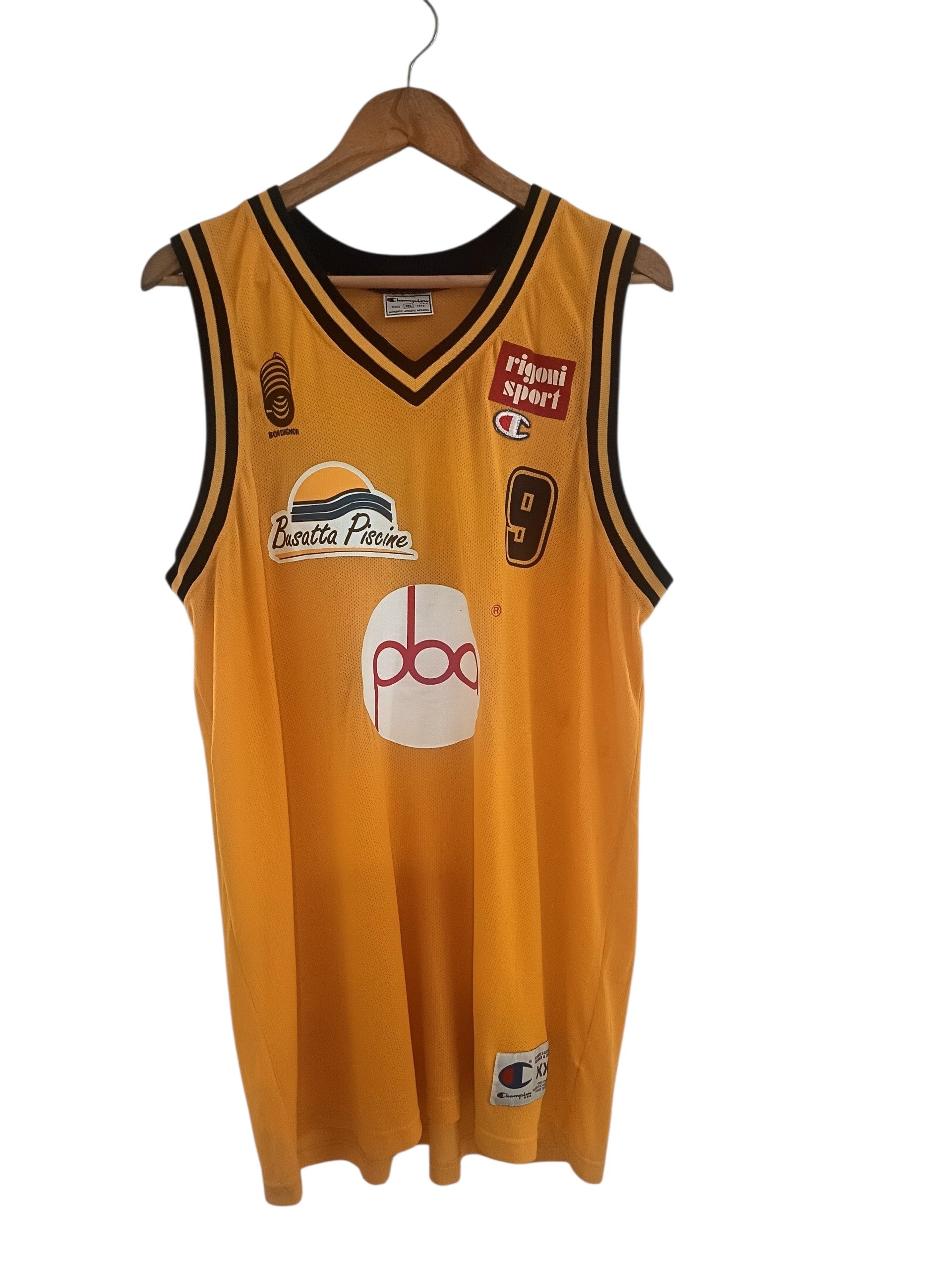 Camiseta vintage de baloncesto Champion – Amarilla #9